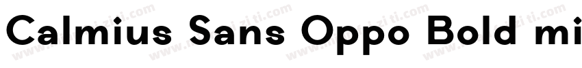Calmius Sans Oppo Bold mianfeiziti字体转换